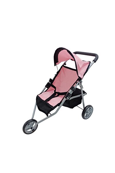 BYCEGU 99819 PEMBE RENK 3 TEKERLEKLİ OYUNCAK KATLANABİLİR PUSET OYUNCAK BEBEK...