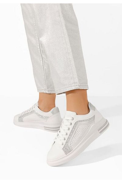 B T Shoes Teniși de damă Vitrona albi