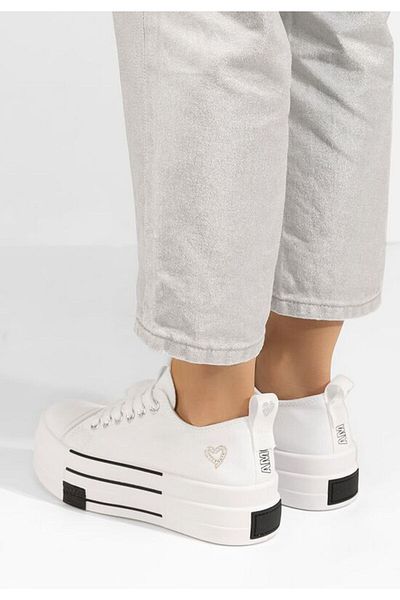 B T Shoes White Aurore platform sneakers