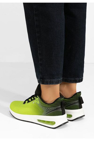 B T Shoes Jeremya women's green sports shoes