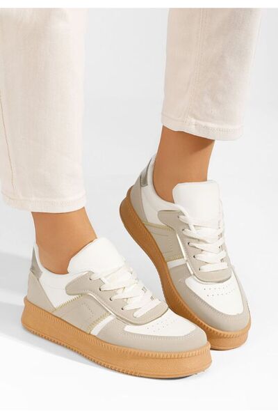 B T Shoes Teniși damă Ginna bej