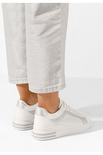 B T Shoes Teniși de damă Vitrona albi