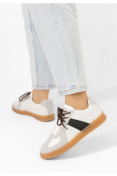 B T Shoes Teniși dama Lahoma albi