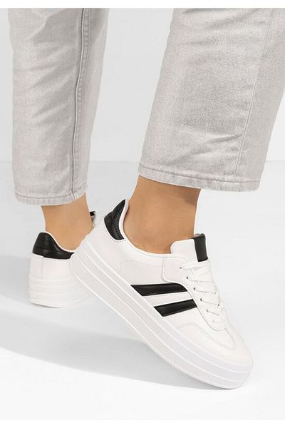 B T Shoes Teniși femei Allyna albi