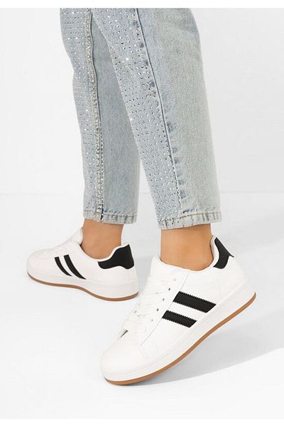 B T Shoes Teniși damă Mynara albi