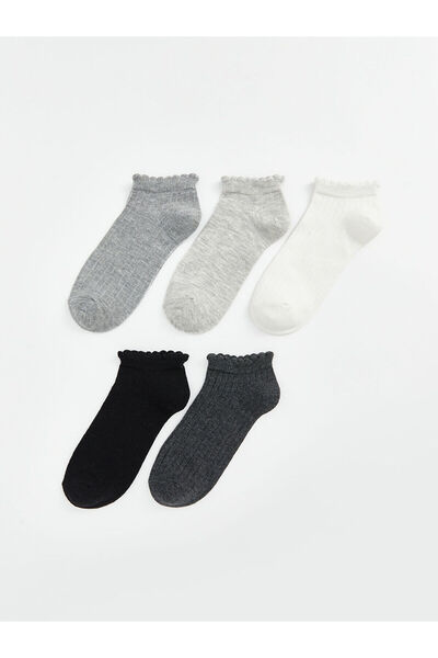 LC Waikiki New Season Women's Flat Booties Socks 5-Piece