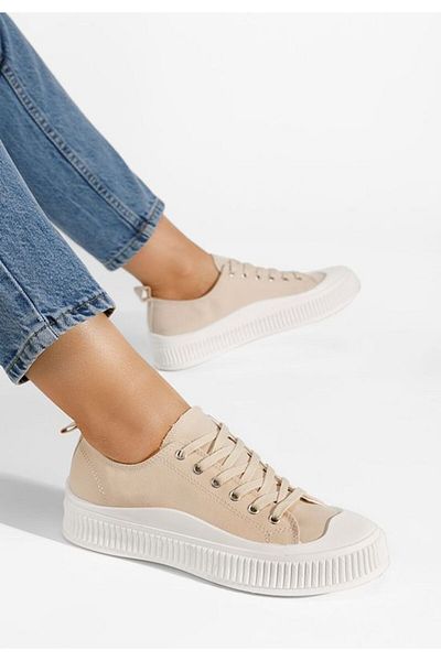 B T Shoes Tenisi dama Campo bej