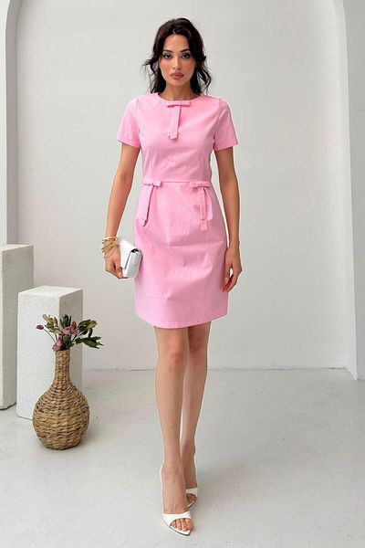 Serica Moda Pink Ribbon Detailed Mini Dress