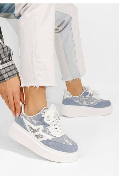 B T Shoes Teniși cu platformă albastră Dayla