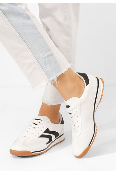 B T Shoes Teniși damă Rytania albi