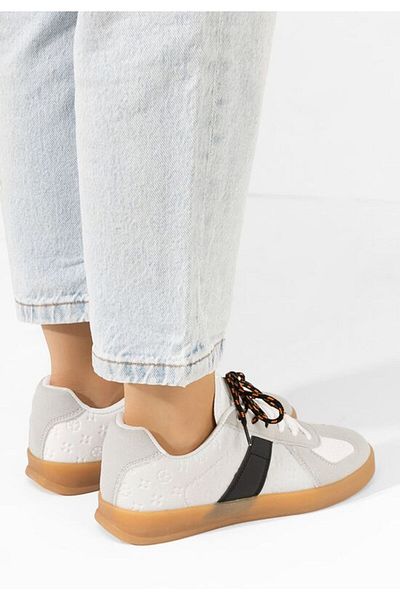 B T Shoes Teniși dama Lahoma albi