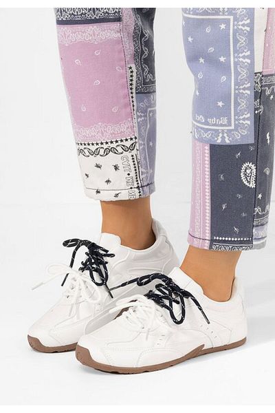 B T Shoes Teniși femei Idylla albi