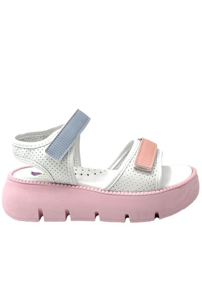 KİNDEP Kindep Mini Angel Poly Light Sole Velcro Girls Sandals White
