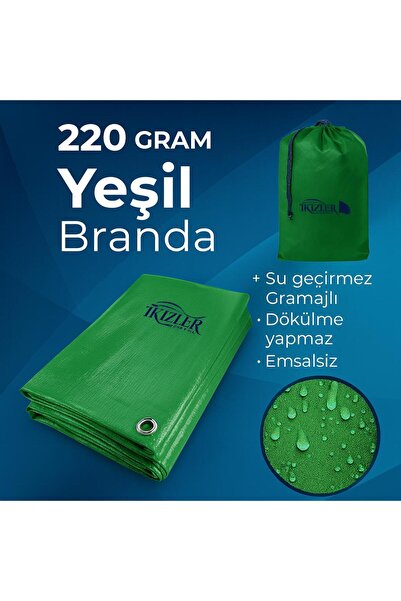 İKİZLER BRANDA 8x12 MT YEŞİL EBATLI BRANDA 220 GRAM PİLSA BRANDA , FINDIK BRA...