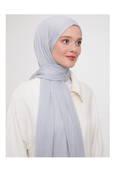 LAVENDER Combed Cotton Shawl A.Grey