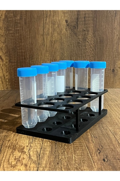 Alp in Alpes 50ml Falkon Santrifüj Minimal Deney Tüpü Standı (5*3) (Tüpler görsel amaçlıdır)