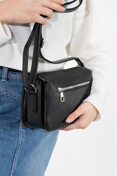 Sanmorris 1368 Sanmorris Women's 3 Compartment Adjustable Cross Strap Faux Leather Shoulder Bag