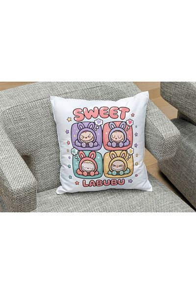 owl bag 0Wl Bag Sweet Labubu Character Pattern Square Pillow Case