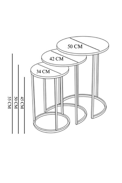 home plus mobilya 3'lü & Bohem Sehpa & Zigon Sehpa & Orta Sehpa & Modern Sehpa Takımı & Gold Ayak Bronz Ayna