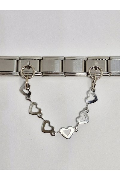 RoseCo00 Steel Italian Charm Bracelet Charm