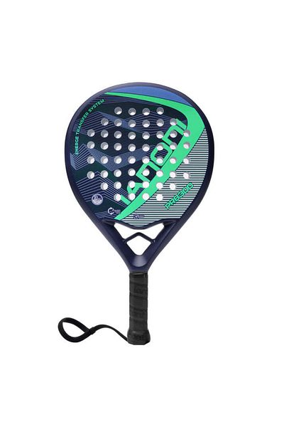 THD Padel racket, Ianoni PR-8210, carbon construction, black with green