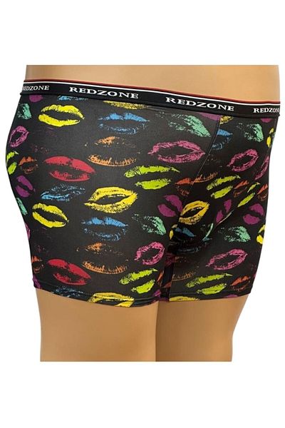 marufshop Ψηφιακό εμπριμέ με μοτίβο χειλιών μεγάλου μεγέθους Lycra Boxer