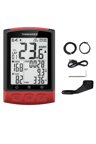 ThinkRider Bicycle Computer, BC108, GPS, Cycling Data Monitoring, 2.3 Inch Screen