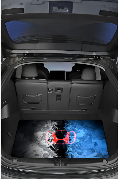 Artızon Honda Desenli Universal Araba Bagaj Halısı Kaymaz Makinede Yıkanabili...