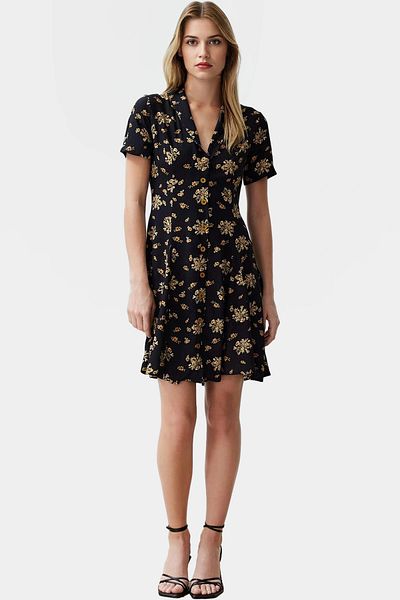 PayBuy Women's Mini Chiffon Shirt Dress Viscose Fabric Summer Casual Good Quality Workmanship Comfortable and Stylish Appearance