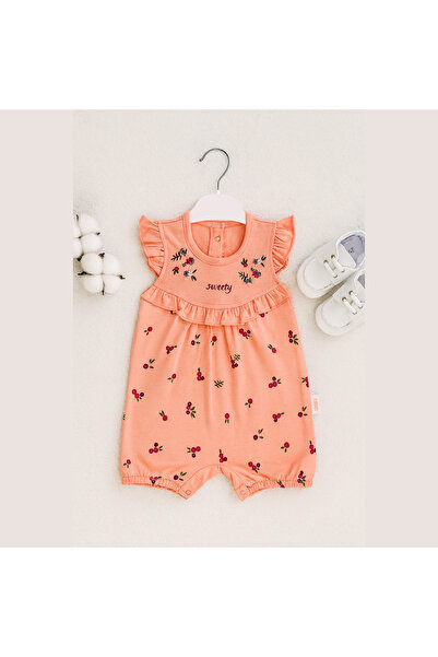 Necix's Çiçek Desenli ve Fırfırlı Kız Bebek Tulum