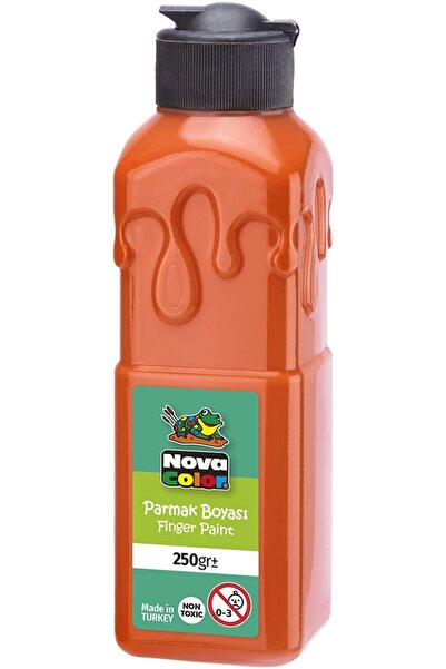 Nova Color Turuncu Parmak Boyası Nova Color 250 ml - Kolay Silinebilir