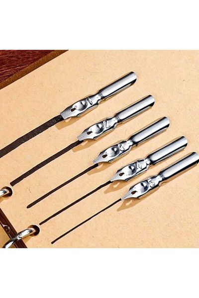 MRShopping Mr Feather Dip Inkwell Set Fountain Pen Calligraphy Pen Office, Lover, Teacher's Day, Christmas Gift