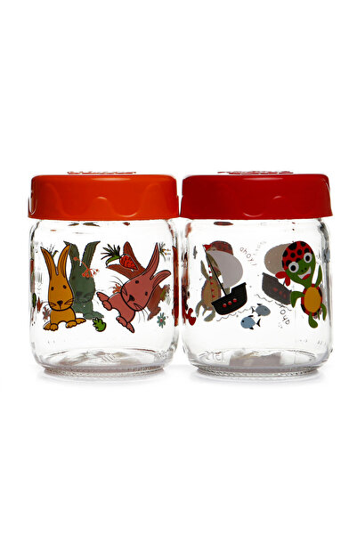 Generic Brand Glass Jar Set of 2
