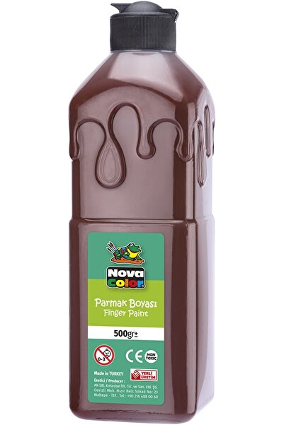 Nova Color Kahverengi Parmak Boyası Nova Color 500 ml - Kolay Silinebilir