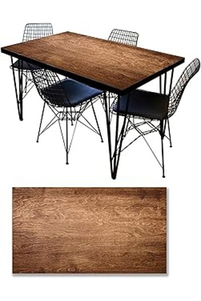 NETWORK ART Table Covering Foil Furniture Table Covering Foils Wood Pattern 6