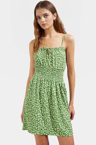 PayBuy Floral Mini Dress Knitted Fabric Bodycon Fit Casual Style Long Lasting Carefully Selected