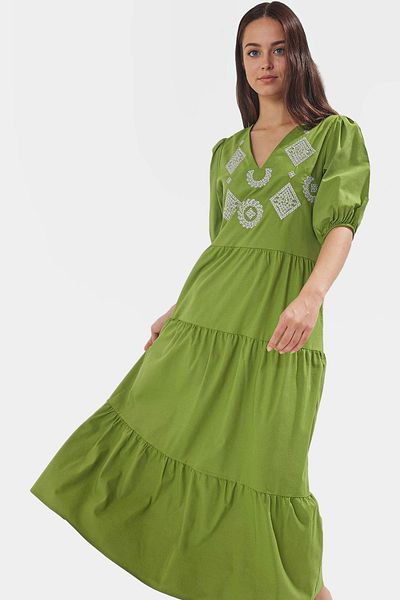 PayBuy Embroidered Maxi Dress Cotton Polyester Woven Summer Casual Trend Design Distinguished Material
