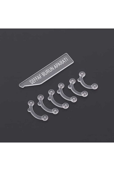 LastingBeauty 6Pcs Transparent Nose Lifting Apparatus Nose Corrector Nose Shaper Nose Shaping