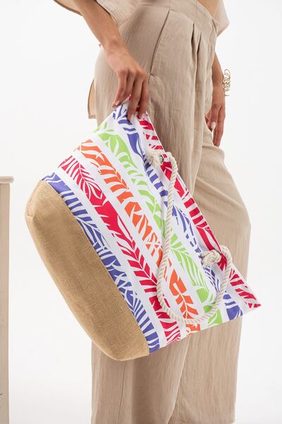 Just Polo Maisonrc New Season Beach Bags Decorative Bottom Straw