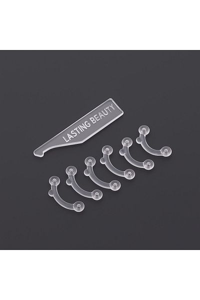 LastingBeauty 6Pcs Transparent Nose Lifting Apparatus Nose Corrector Nose Shaper Nose Shaping