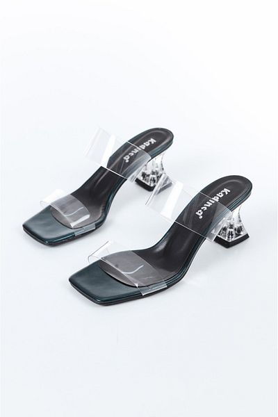 Aldina Nucci Kadinca Women's Slippers with Transparent Band # 1003
