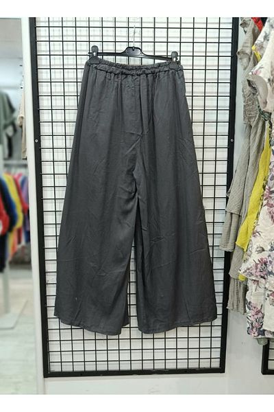 Butik Şans Lyocell Fabric Italian Trousers with Elastic Waist Pocket