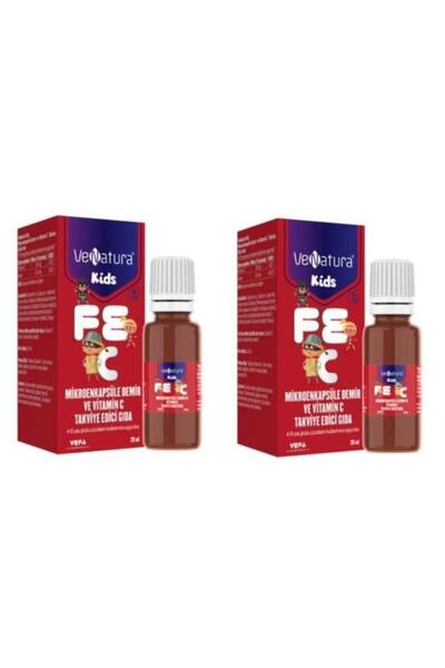 VeNatura Kids Mikroenkapsüle Demir ve Vitamin C 20 ml 2 Adet