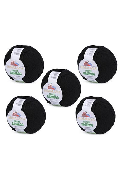 Himalaya Deluxe Bamboo, 5 Yumak, 500g Gram, Cardigan Sweater Yarn 124-29