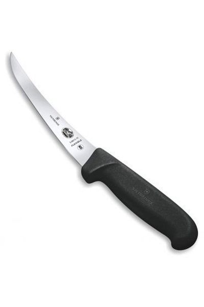 Victorinox Boning Knife Victorinox Fibrox 5.6613.15, Curved Flexible Blade 15 cm, Black