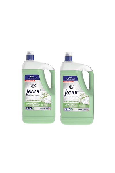 lenor Set of 2 x 5L Lenor Professional Spring Fabric Softener, 5L 200 Washes