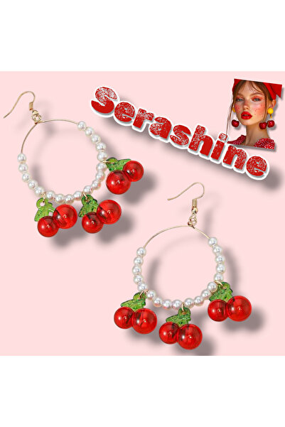 Serashine Kirazlı Küpe& Y2k Coquette Yenitrend Cherry🍒