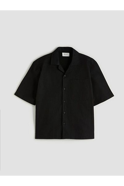 LC Waikiki Мъжка риза LCW Vision Regular Fit с къс ръкав и поплин
