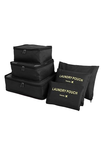 OEM Set 6 huse organizare bagaj, Rezistente la apa, Sistem cu fermoar, Reutilizabile, Usor de curatat, N