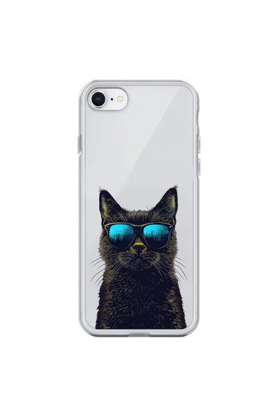 Dali Design حافظة شفافة متوافقة مع هاتف iPhone 6 Plus مع تصميم Cool Cat